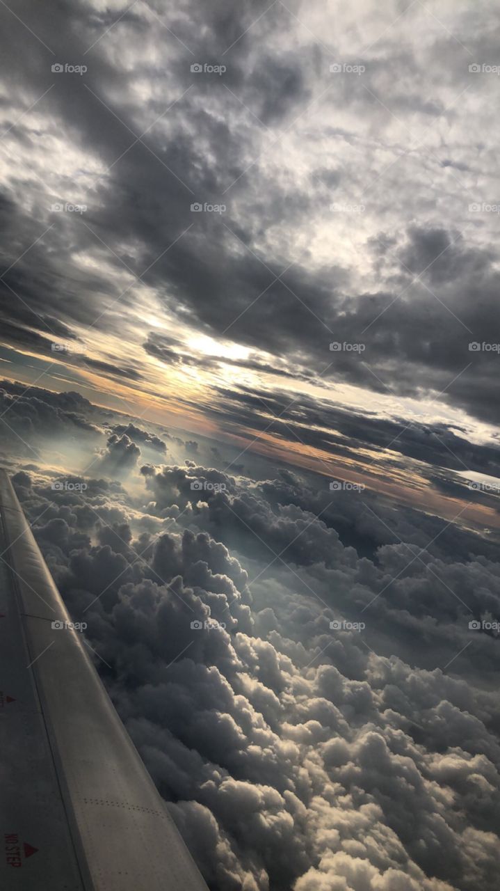 stunning skyview from a plane