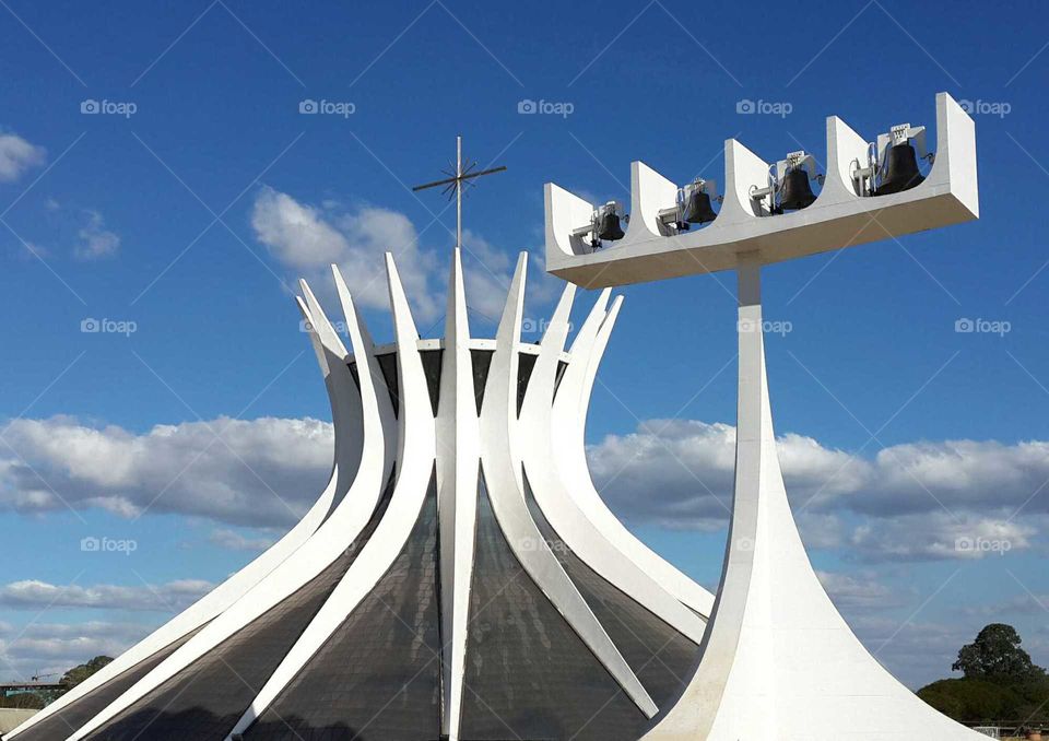 brasilia cathedral. Christian temple in brasil