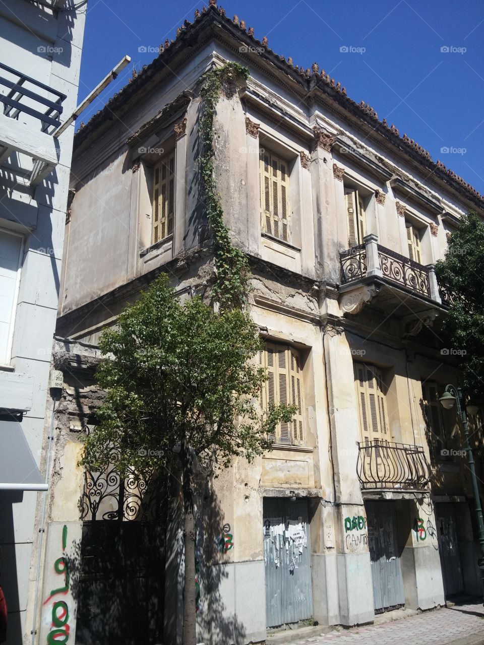 old neoclassical house