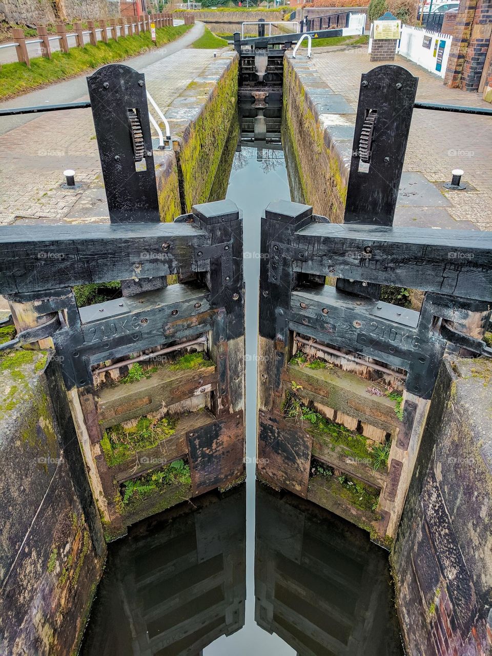 Canal gates in Wales