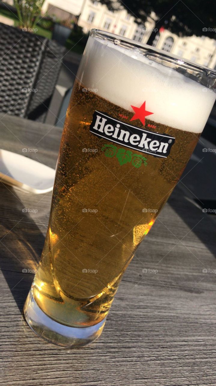 Heineken in the sun