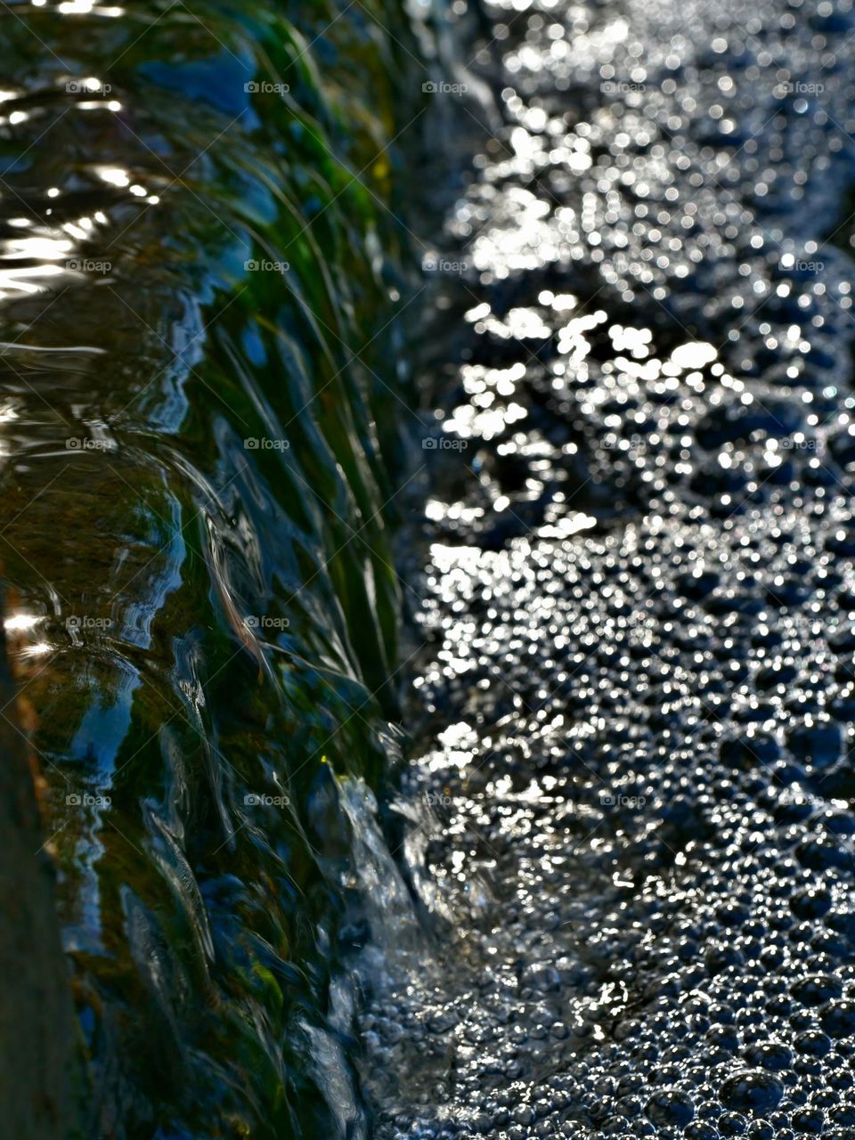 flowing water