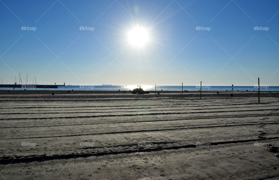 Beach, Sea, Water, Sunset, Sun