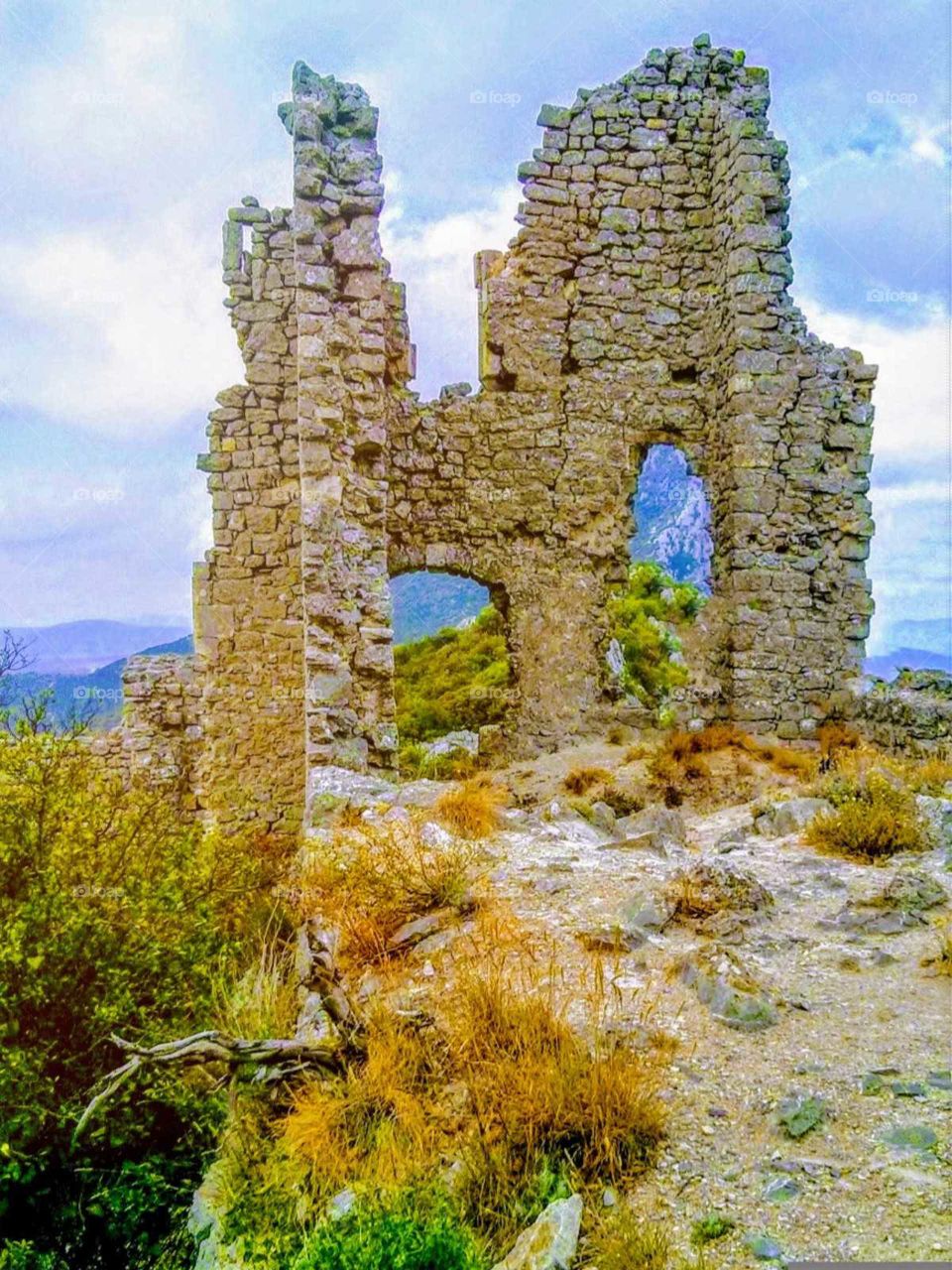 ruines of a french castle
