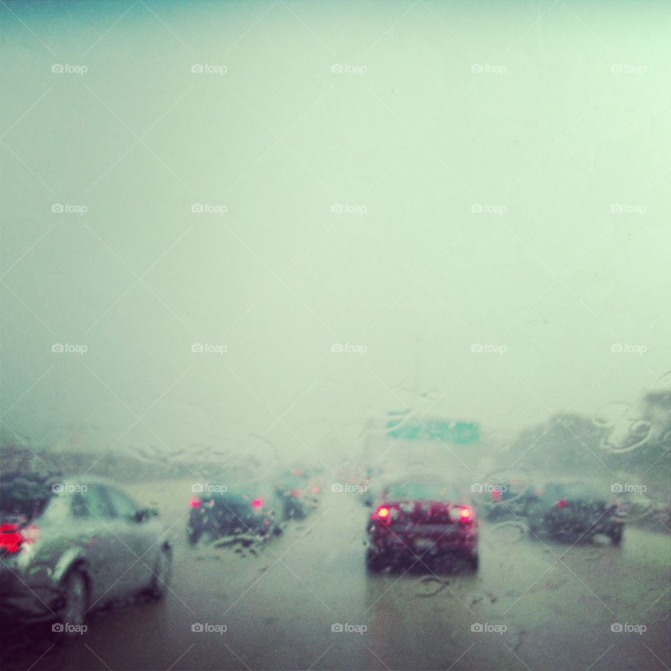 Fog, Car, Vehicle, Landscape, Rain