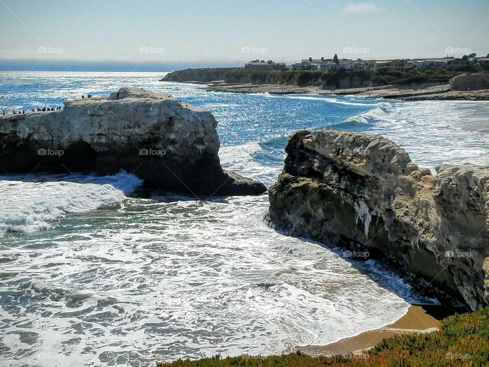 Summertime at the beach in the sunshine state of California