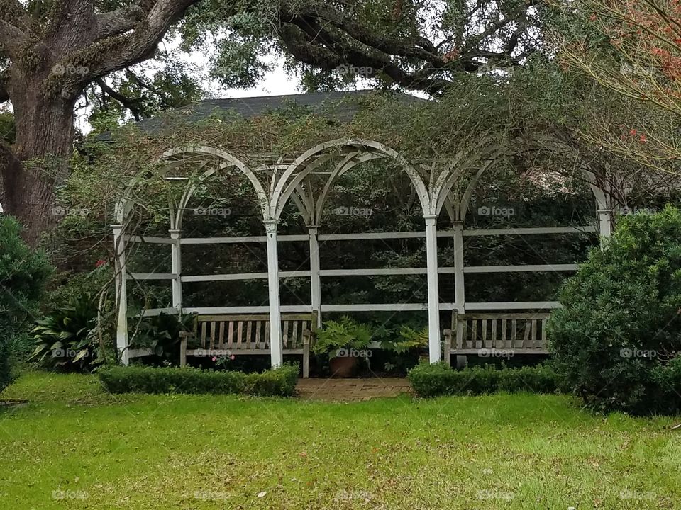 Russell House,  Charleston,  SC,  arched arbor
