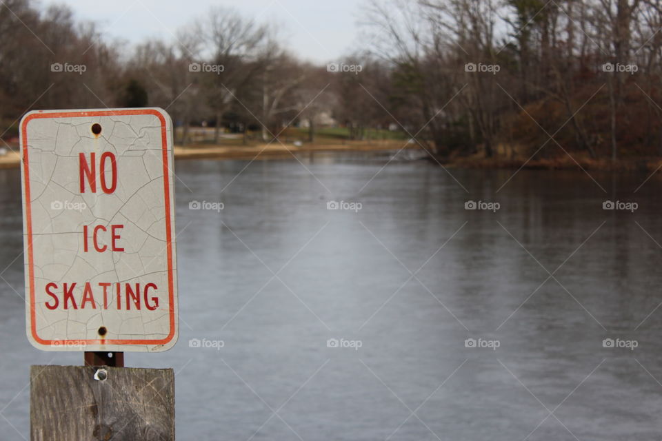 No ice skating 