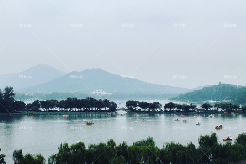 Lake of Xuanwu in Nanjing 