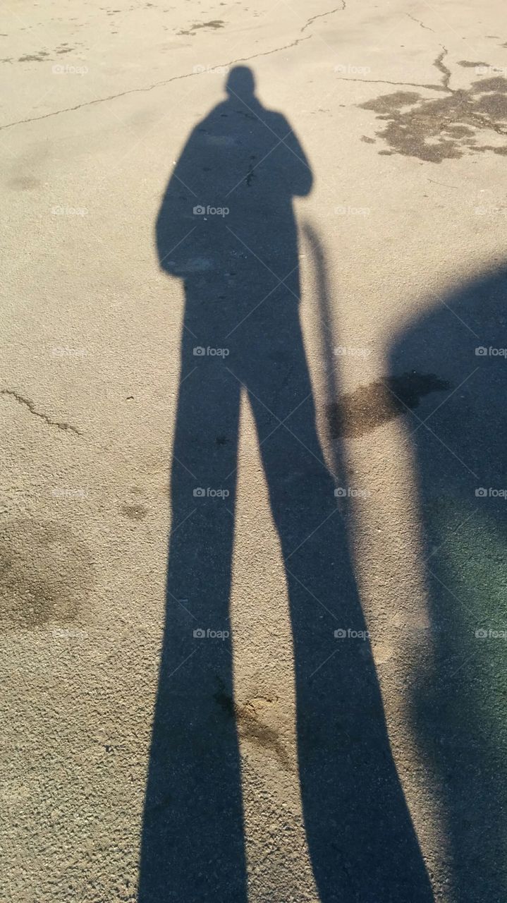 Shadow. Shadow of a man