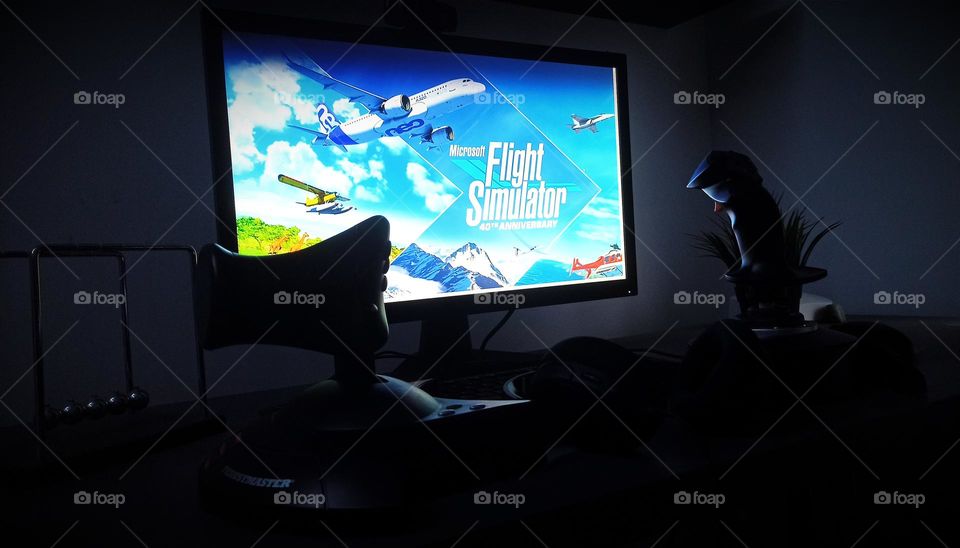 PC game Flight Simulator, real flight experience, Microsoft