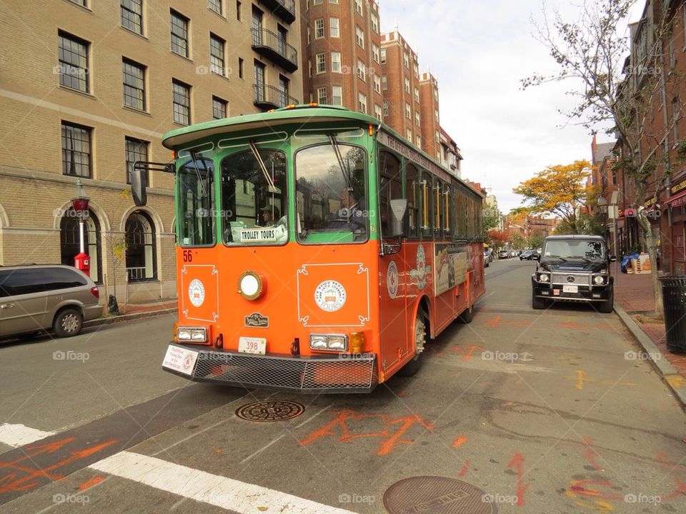 Trolley in Boston