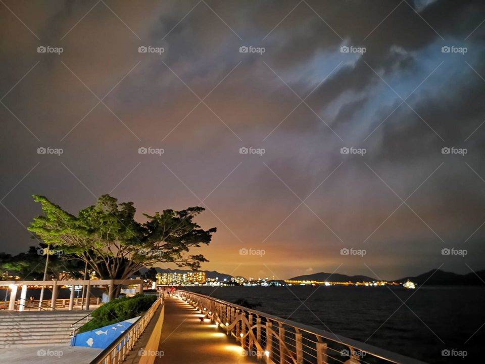 Feeling the wind at night