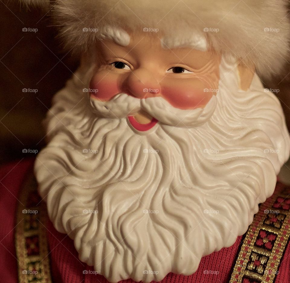 A jolly Santa figurine for the Christmas season 