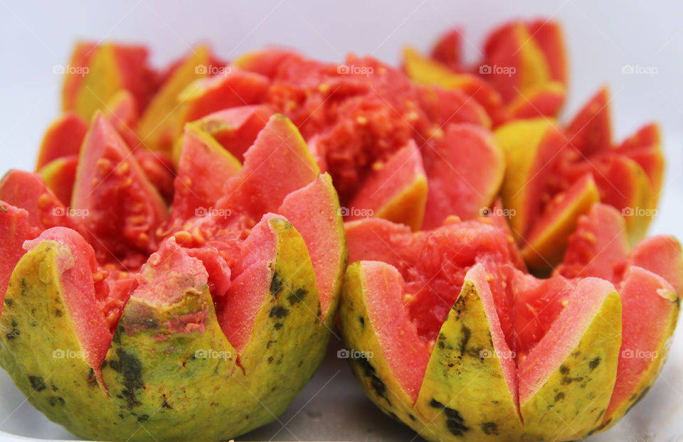 Close-up of guava