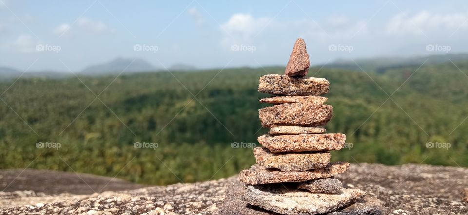 rock stacking