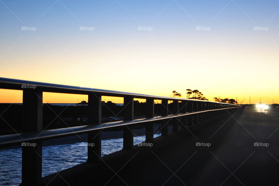 Sunset at the bridge