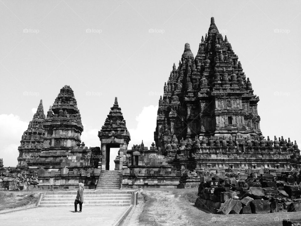 The Prambanan. Prambanan temple in Indonesia
