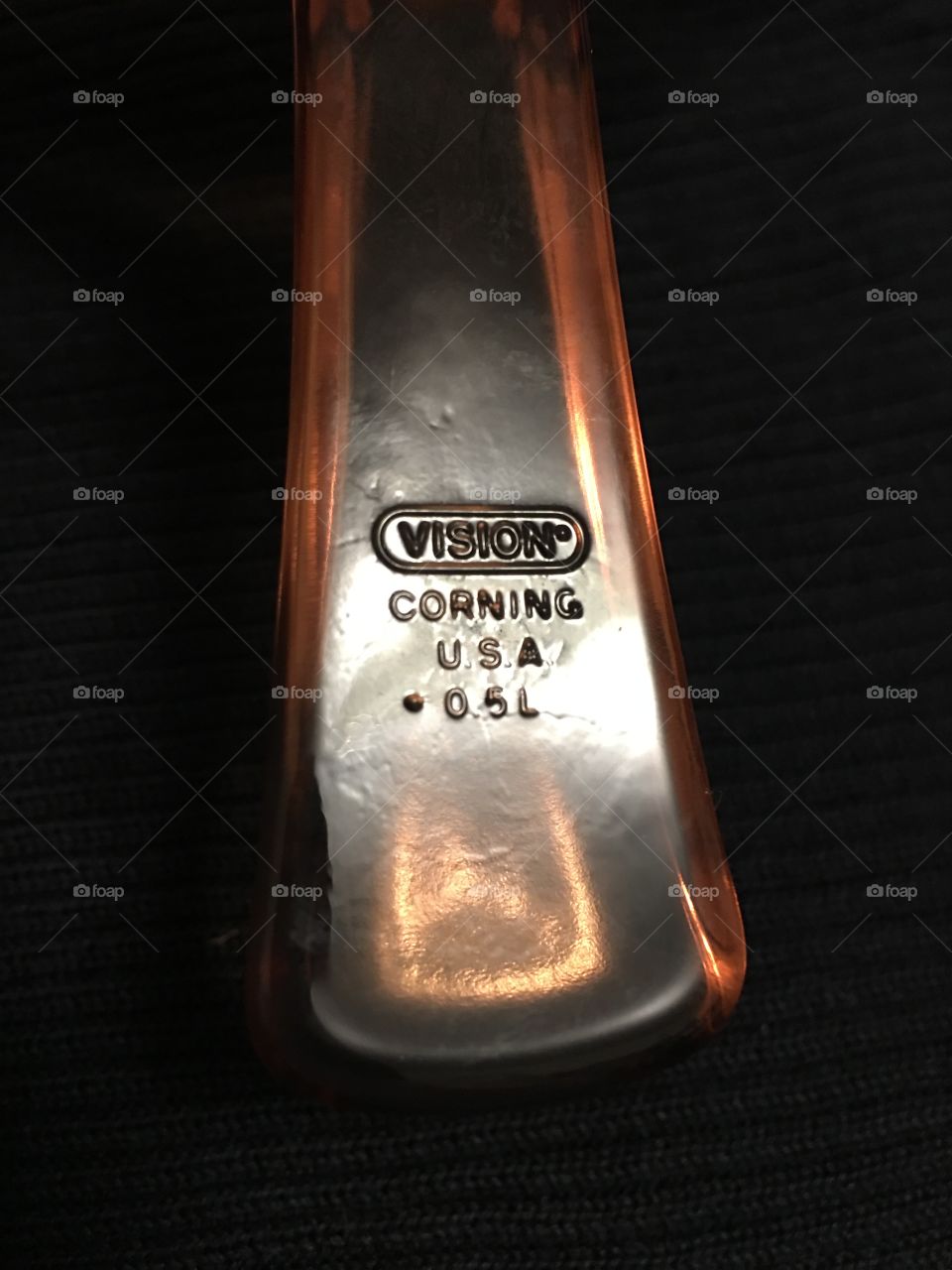 Vision cookware - handle on small saucepan