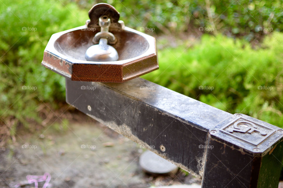 Beautiful simple,old water fountain 