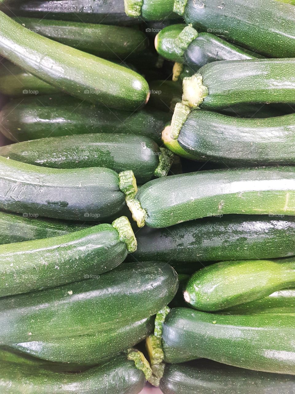 Fresh Courgette vegetable at market