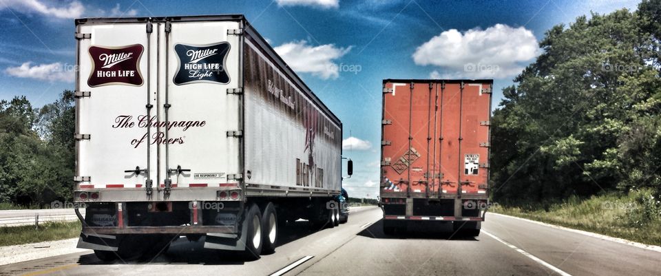 Semi Trucks. Trucking