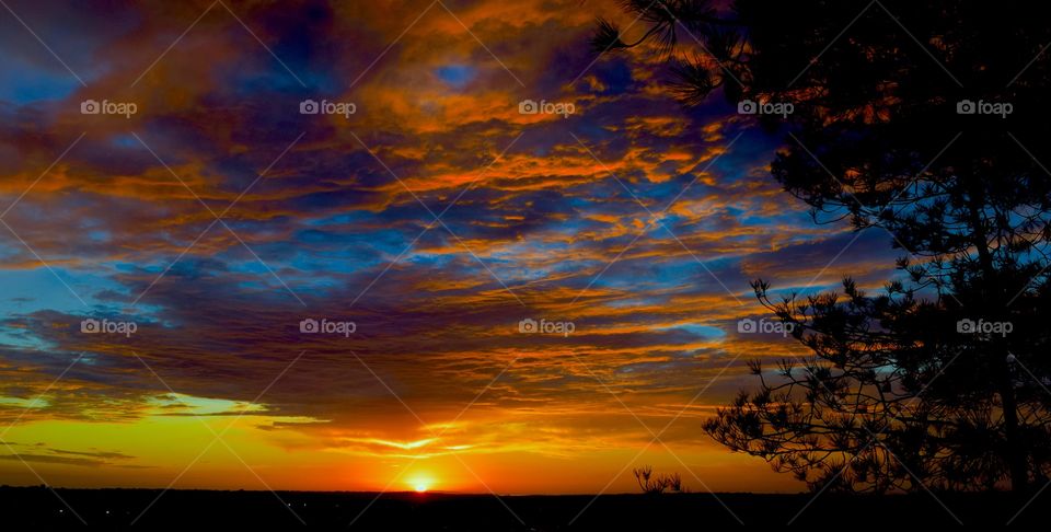 Sunset over San Diego,  Ca