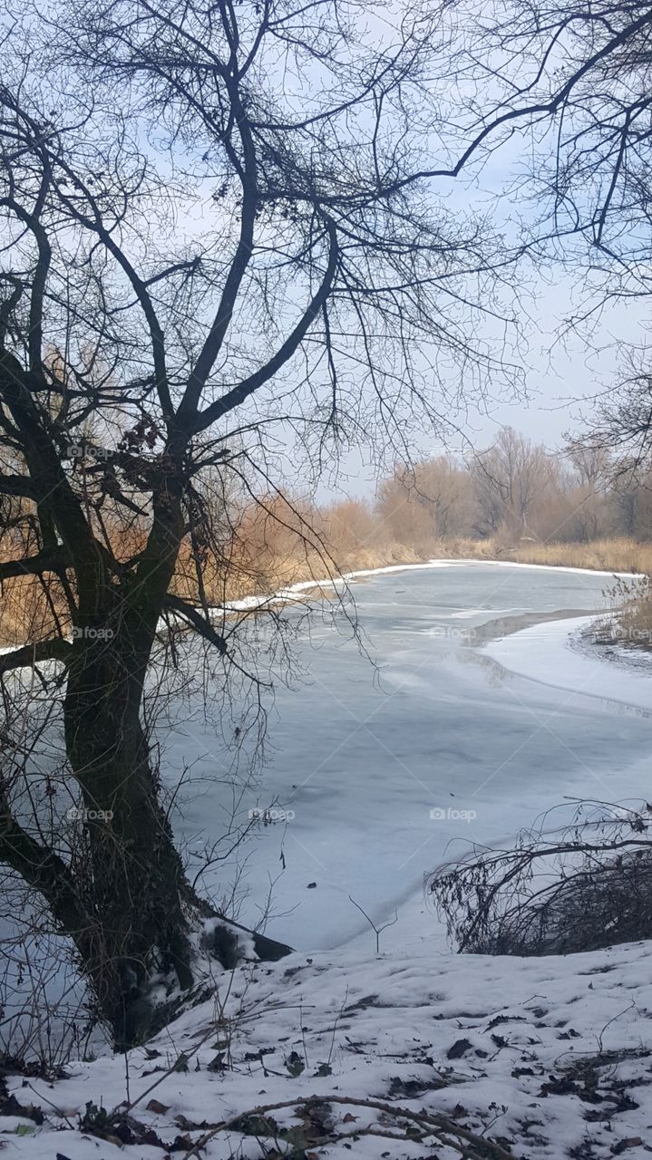 Little frozen river