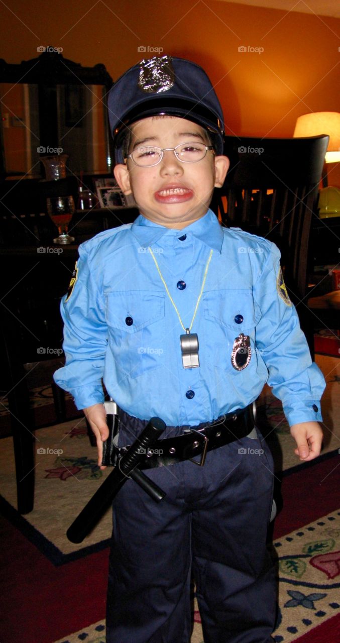 Little Policeman on Duty