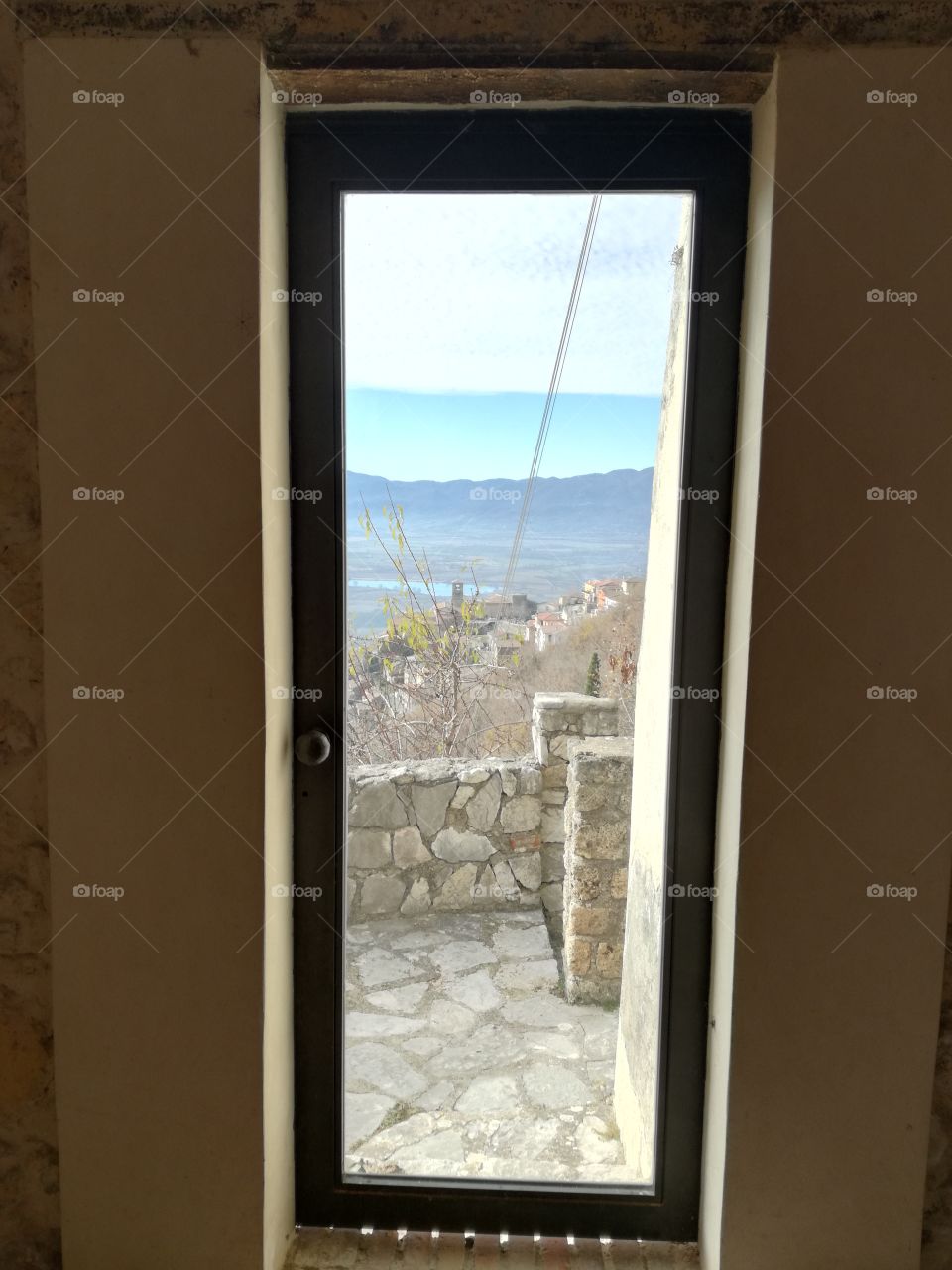 A plain view through the window