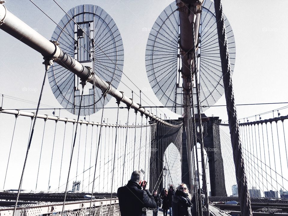 Photo of the Brooklyn Bridge taken in 2016