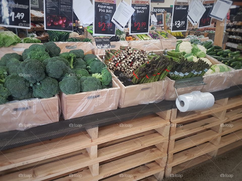 Fresh Fruit and Vegetables market stall