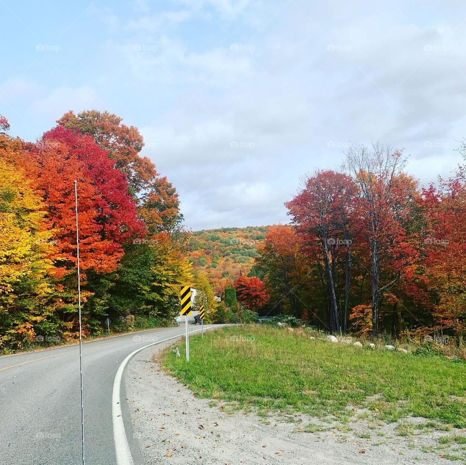 Road trip in the Laurentians, Quebec, Canada 