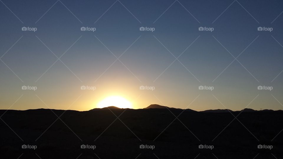 Mojave Desert Sunset. A sunset shot at the end of a Vegas trip.