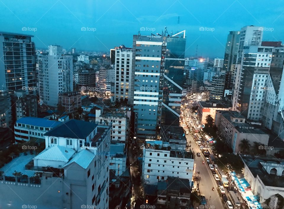 Evening View Of Dhaka City...