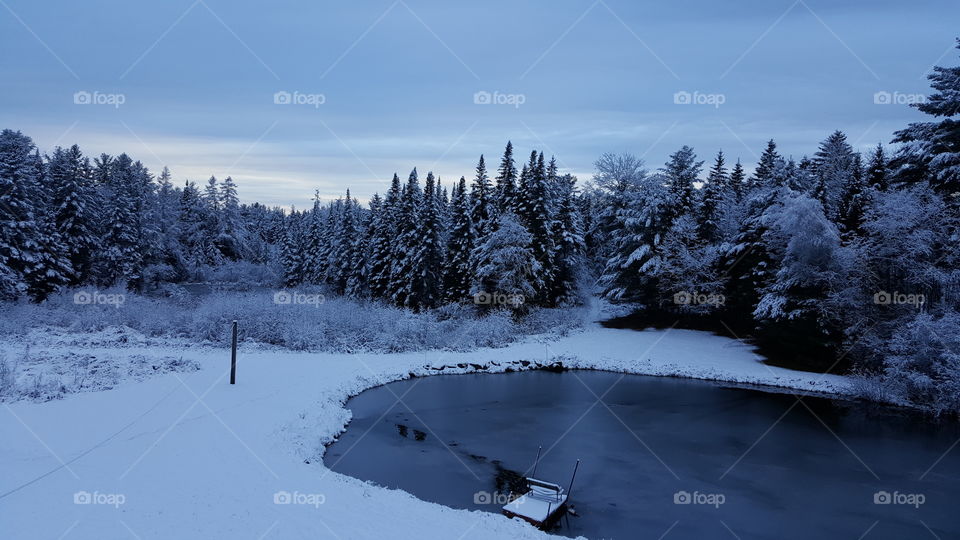 Snowy Day in Northern Maine - November 2015