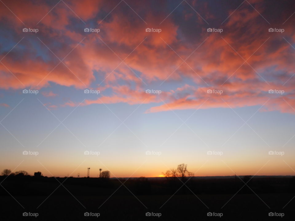 Pink Clouds At Dusk