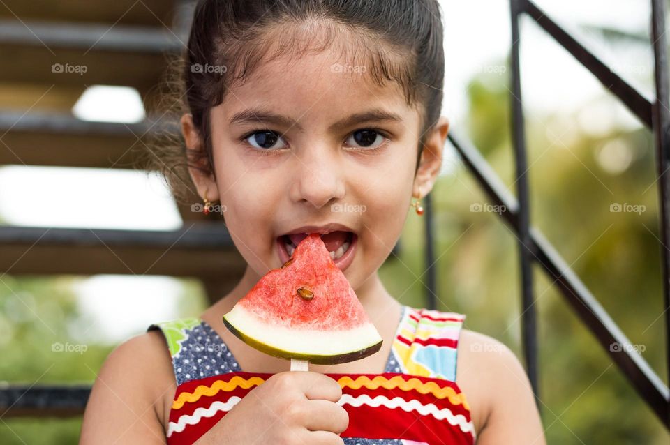 Watermelon slice.