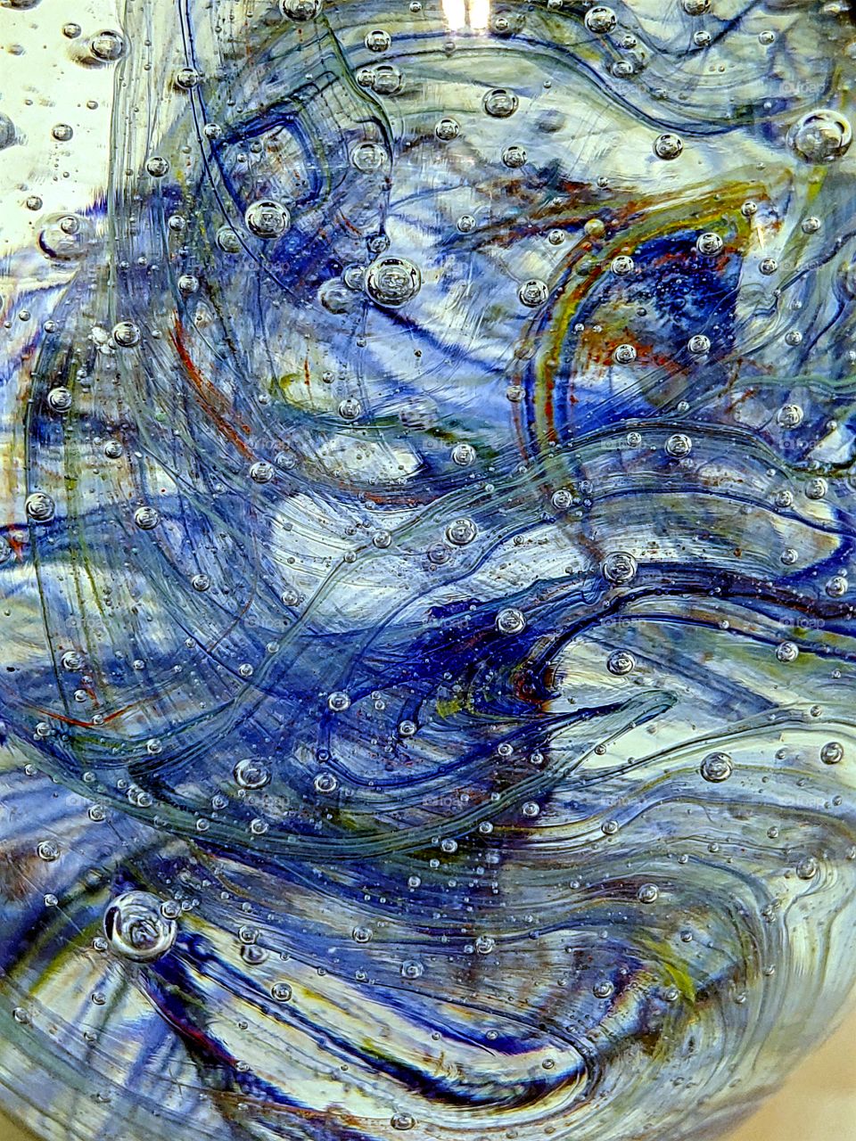 Blue Swirls in Glass!