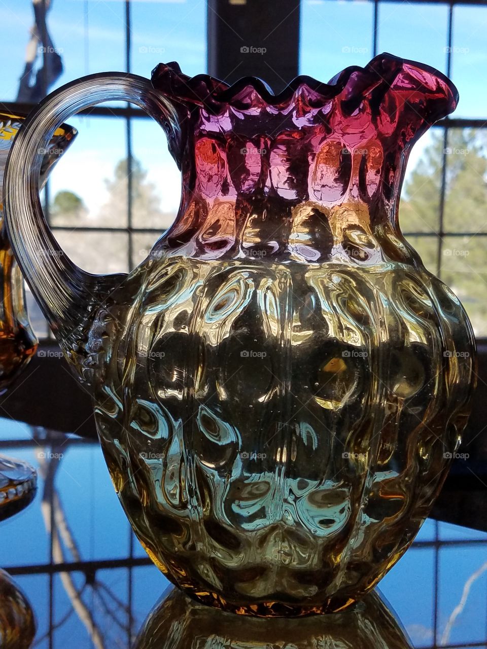 Glass pitcher