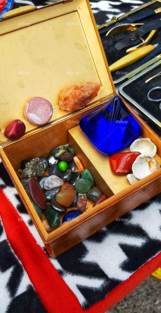 Treasure of semiprecious stones