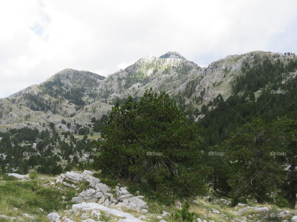 Mountain Orjen Montenegro rocky scenery mountain peaks