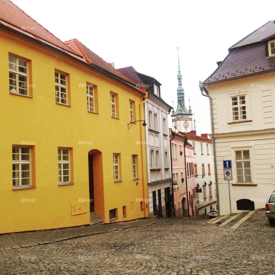 Olomouc, Czech Republic . Streets of Olomouc, Czech Republic 