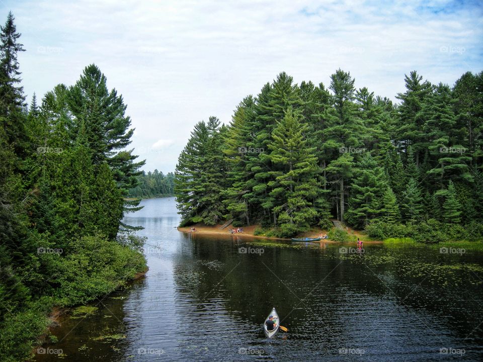 boat on the lake