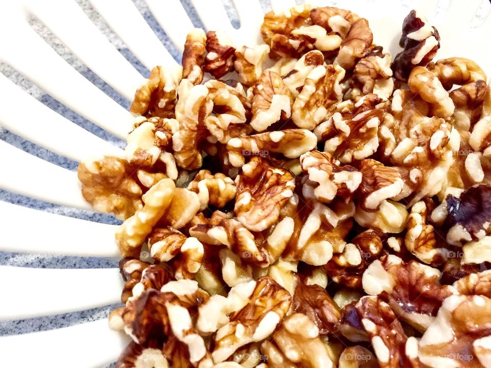 Walnuts in wash basket 