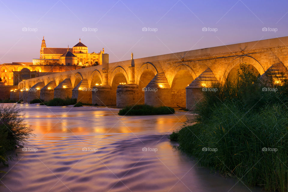 Bridge in front of the Mezquita in Córdoba - Spain