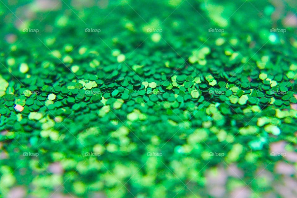 Green glitter 