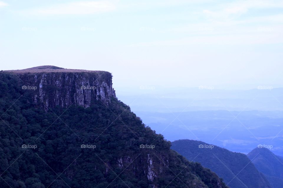 Landscape of Santa Catarina canyons