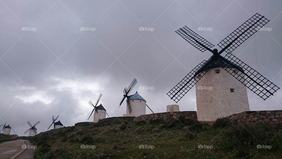 Don Quixote's windmills III. taken at Consuegra, la Mancha, Spain 