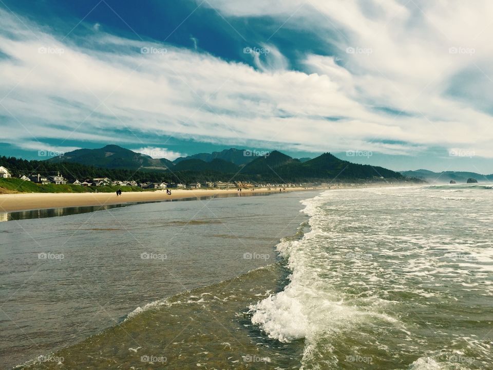 Pacific coast in Oregon